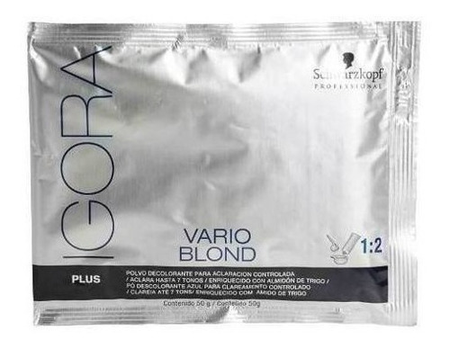 Polvo Decolorante Schwarzkopf Igora Vario Blond Plus X 50gr 