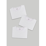 Kit Com 3 Camisetas Femininas Básicas Hering