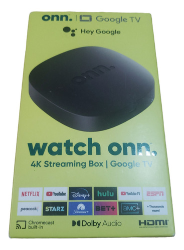 Dispositivo 4k Streaming Box Watch Onn Hdmi 