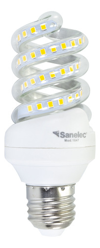 Foco Sanelec Espiral Led 14w Luz Calida Mini