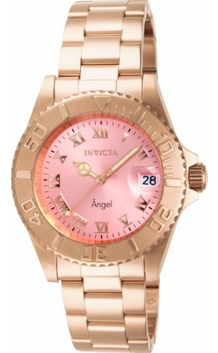 Relógio Feminino Invicta Angel 14369 Ouro Rose Quartzo