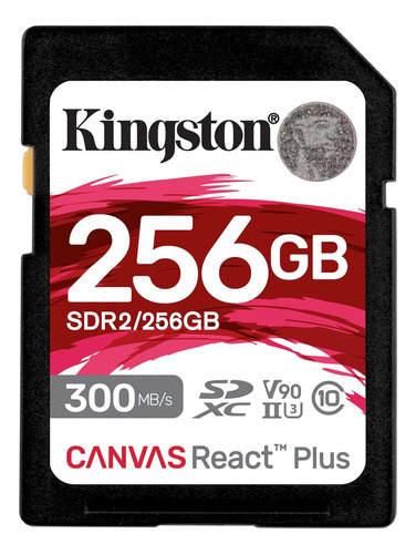 Tarjeta Memoria Sd Kingston Canvas React Plus 256gb 300mb/s