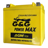 Bateria De Gel Ytx14-bs Vt750-1100 Cb750-1100 Vtx1300