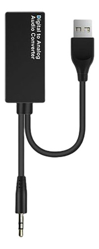 Adaptador De Audio Convertidor Conector Óptica A 3,5 Mm