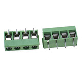 5x Pack Terminal Eléctrico Kf301- Verde 4 Pin