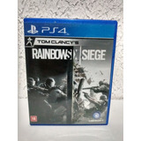 Jogo Tom Clancy's Rainbow Six Siege Ps4 Mídia Física R$49,90