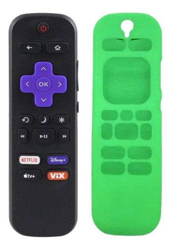 Control Compatible Con Pantalla Atvio Rok U Tv Mas Funda