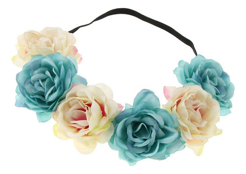 Corona De Flores Para Mujer, Preciosa Corona Floral Gar [u]