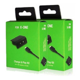Kit 2 Baterias Controle Xbox One Cabo Play & Charge Kit