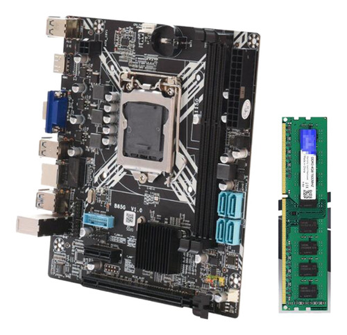 Placa Base B85 Con Memoria Ram Ddr3 De 4 Gb Lga1150 Pin Con