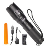 Lampara Táctica Militar Led P50 4000 Lumens Recargable Zoom