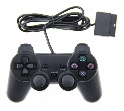 Joystick Ps2 Compatible Con Playstation 2 Con Cable Vibra