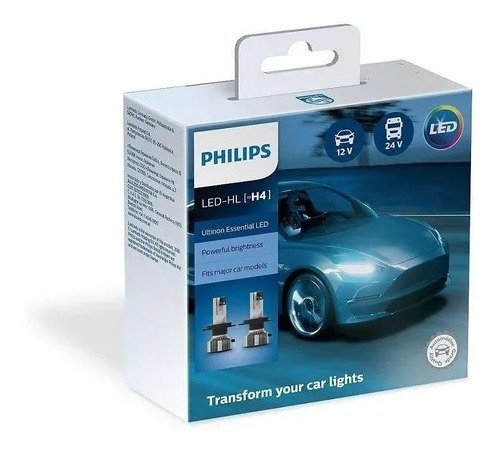 Kit Lampara H4 Hl Led Ultinon Essential Alta Baja Philips 