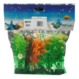 Planta Artificial Para Aquario 10cm Wfp-001 Kit C/ 6un