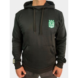 Buzo Saco, Hoodie Atlético Nacional Logo Bordado