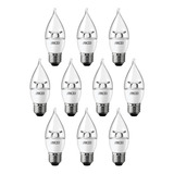 Pack De 10 Focos Flama Led Aksi 4w Luz Blanca Base E27 Color De La Luz Blanco Frío