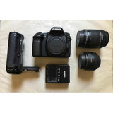 Camara Canon Eos 80d + Lentes + Grip + Memoria
