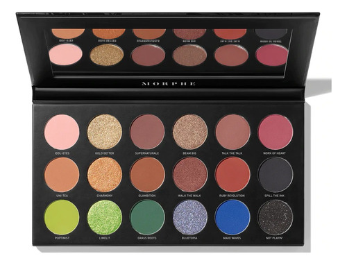 Paleta Sombras Make It Black Morphe 18 Sombras