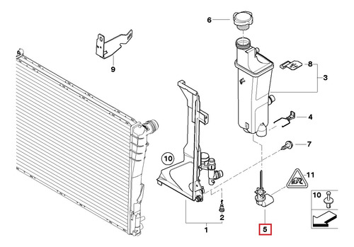 Sensor Nivel Envase Agua Bmw E90 E60 320i 325i 530i X3 X5 Z4 Foto 6