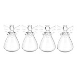 Jarrón Colgante Angel Glass Terrarium Botella Home De 4 Piez