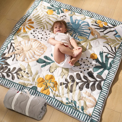Momcozy Tapete De Juego Para Bebé Para Suelo, 120 Cm Alfombra de Juego para Bebé Gruesa y Impermeable, Color Bosque Verde | Envío gratis
