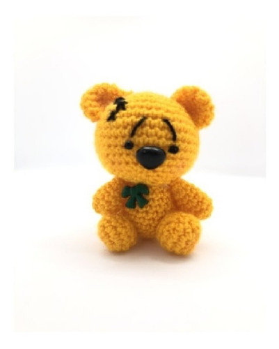 Llavero Amigurumi En Crochet - Osito Amarillo