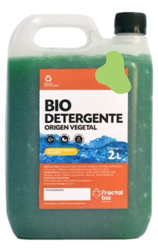 Detergente Biodegradable Bidón 2 Lts.*