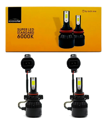 Kit Super Led Code 6000k 8000k H1 H3 H4 H7 H11 H16 Hb3 Hb4 