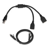 Función De Extensión Del Cable Adaptador Ethernet Rj45 De 1