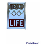 Pin Antiguo Juegos Olímpicos Mexico 68, Revista Life