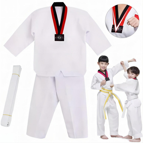 Terno De Taekwondo, Uniforme De Taekwondo, Karatê Para Crian