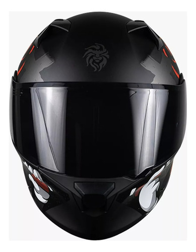 Casco Motociclista  Kov Furia Tagger Rojo Mate Abatible 