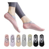 7 Pares Calcetines Antideslizantes De Yoga Para Mujeres