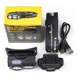 Linterna Led Recargable Usb Frontal Camping Pesca Trekking 