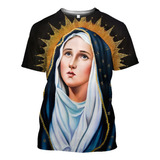 Camiseta 3d Con Motivo Religioso De La Virgen De Guadalupe