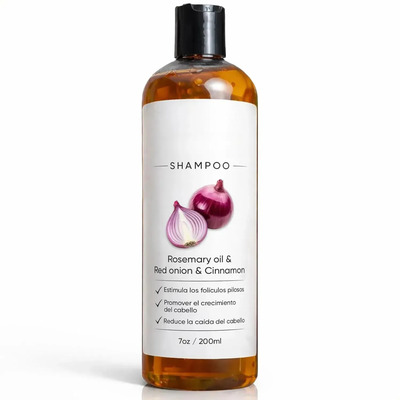 Rr @ Shampoo Excalvo Para Hombres, Con Aceite De Romero,