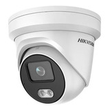 Cámara Seguridad Domo Hikvision 2mp Colorvu Noche Color Vu P