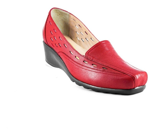 Zapato De Dama Con Pequeña Plataforma Comodo Mod 4813