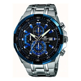 Relogio Edifice Efr-539d-1a2vudf Prata Com Azul Cronografo