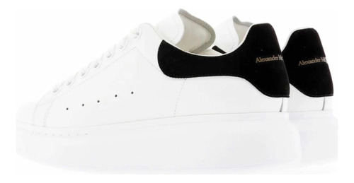 Tenis Alexander Mcqueen Color Blanco Clásico De Piel