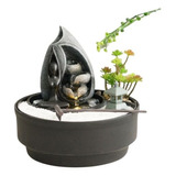 Fuente De Agua Deco Cascada + Jardin Zen + Pagoda 21cm Tm 