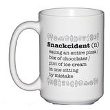 Snackcident Definition Funny Coffee Mug Humor - Nom Nom Nom