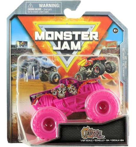 Monster Jam Truck Pink Dia De Muertos Calavera