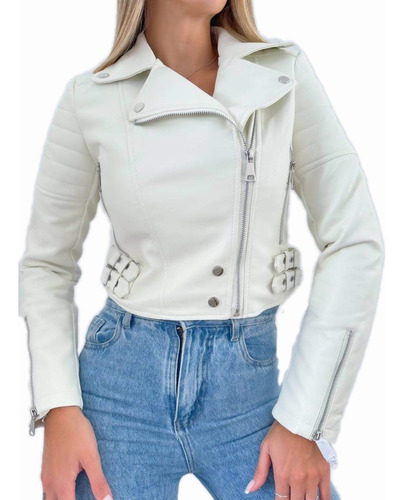 Campera Corta Ecocuero Mujer 