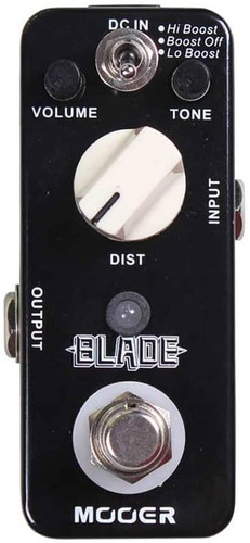 Pedal Metal Distortion Blade Mooer Color Negro