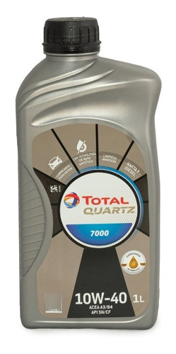 Aceite Motor Total Quartz 7000 Envase 1 Litro
