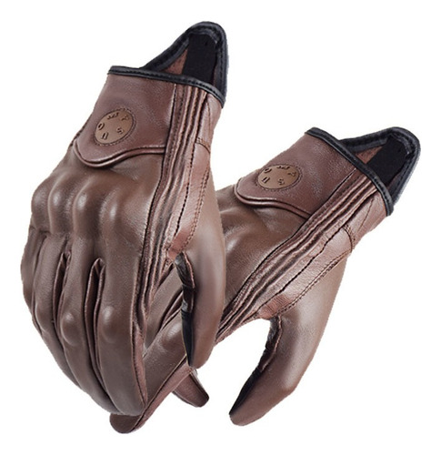 Guantes De Moto Vintage Para Hombre Y Mujer Piel G