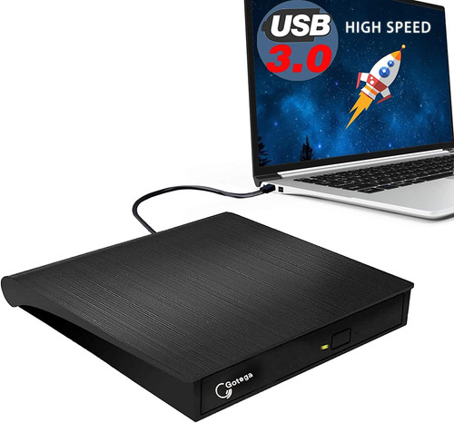 Unidad De Dvd Externa Usb 3.0 Portable Cddvdrw Drivedvd