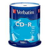 Disco Cd-r Verbatim 94554 Imprimible 700mb 52x Torre 100pza