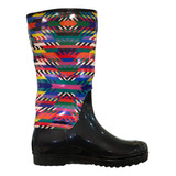 Botas De Lluvia Multicolor Rayas Moebius